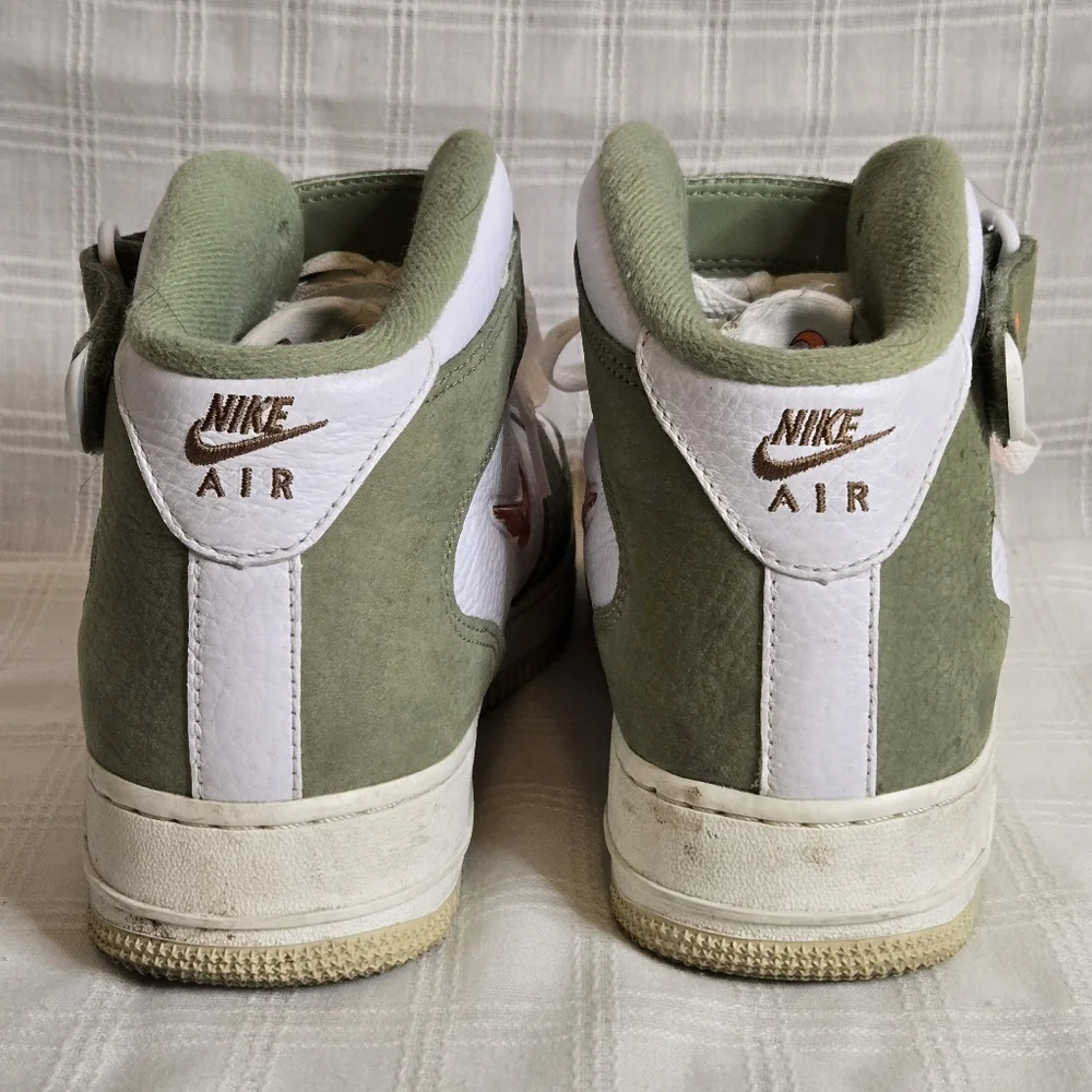 Men's Size 8‎ - Nike Air Force 1 Mid QS "Jewel Oil Green"  Good Condition - Picture 4 of 10